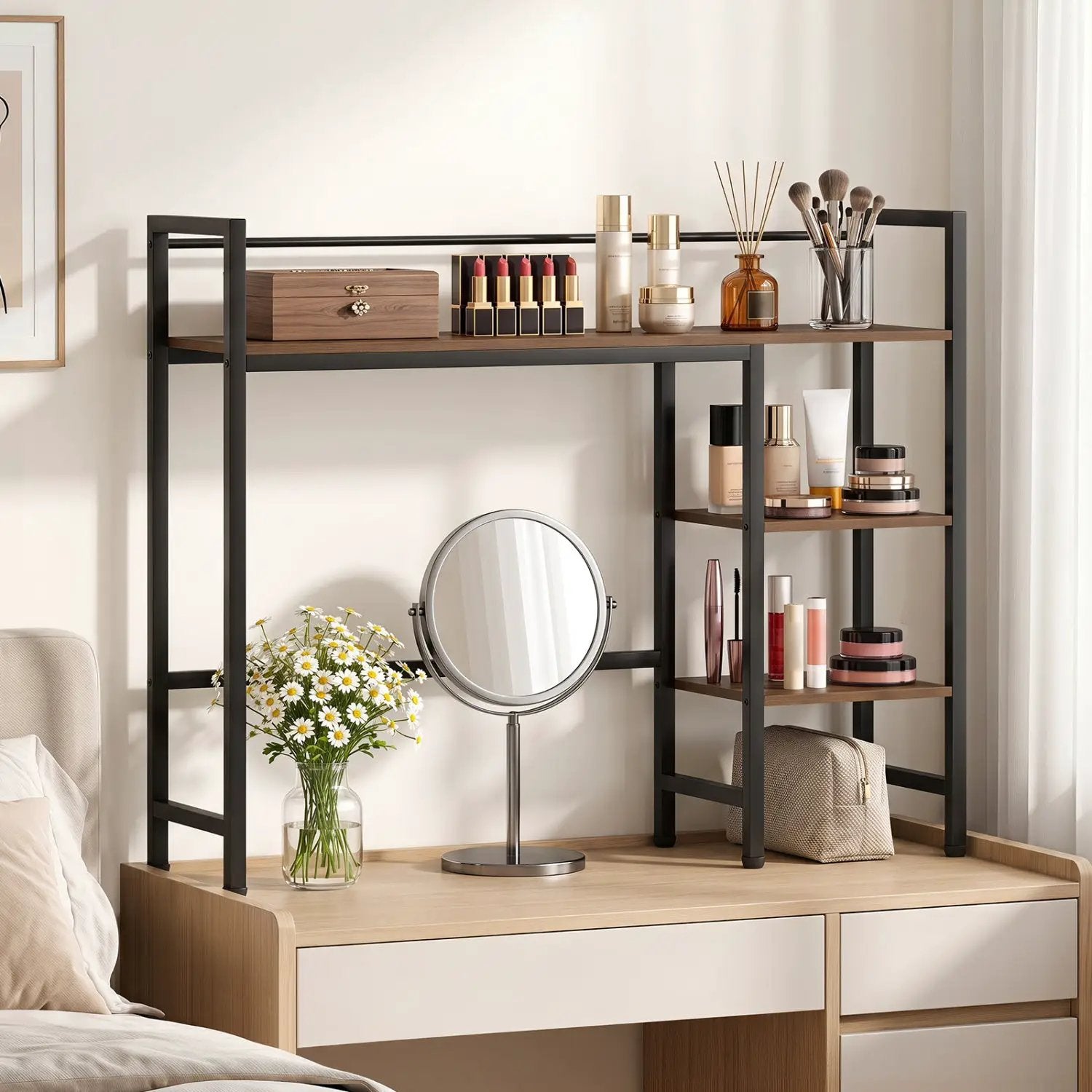 Desktop Bookshelf 38.5" with Storage Display Rack by DirectDeals