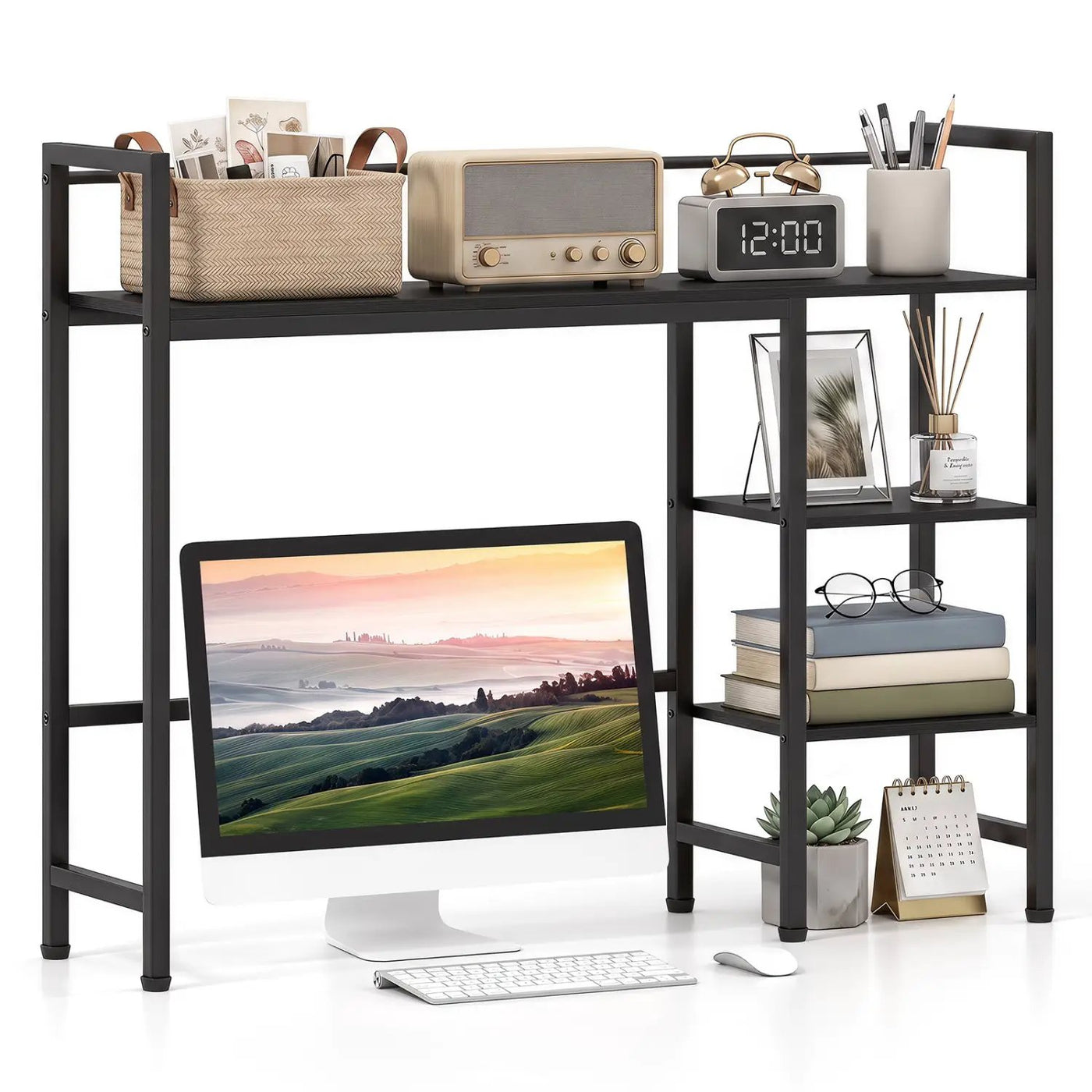 Desktop Bookshelf 38.5" with Storage Display Rack by DirectDeals