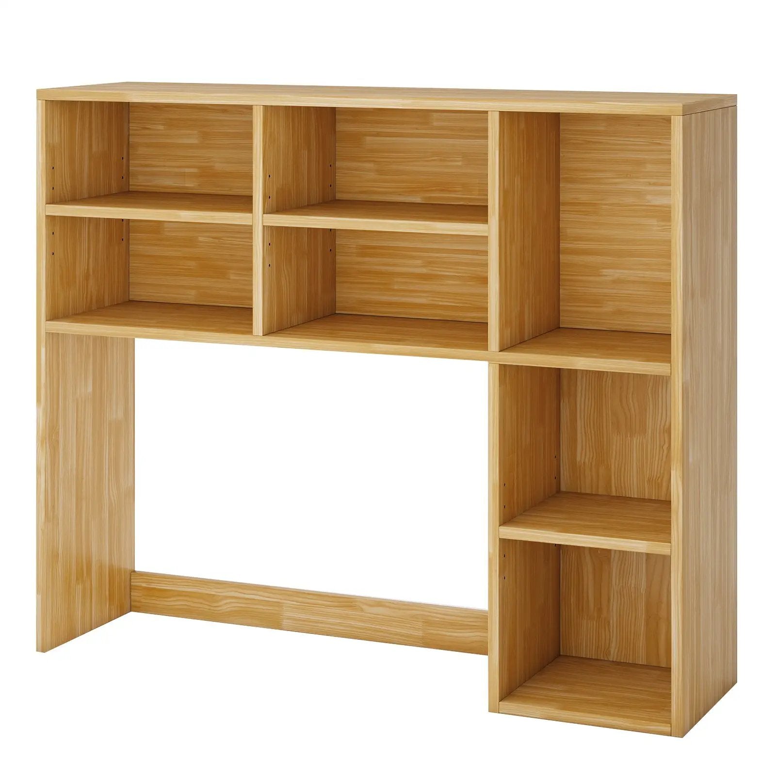 Desktop Bookshelf with 7 Open Cubbies and 3 Adjustable Shelves by DirectDeals