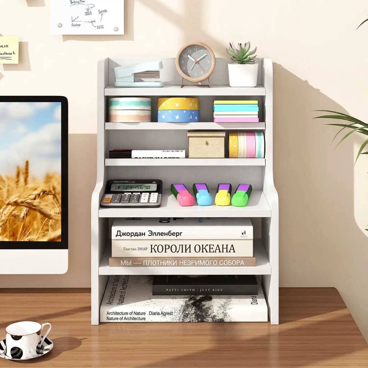 6-Tier Desktop Organizer with Removable Shelves by DirectDeals