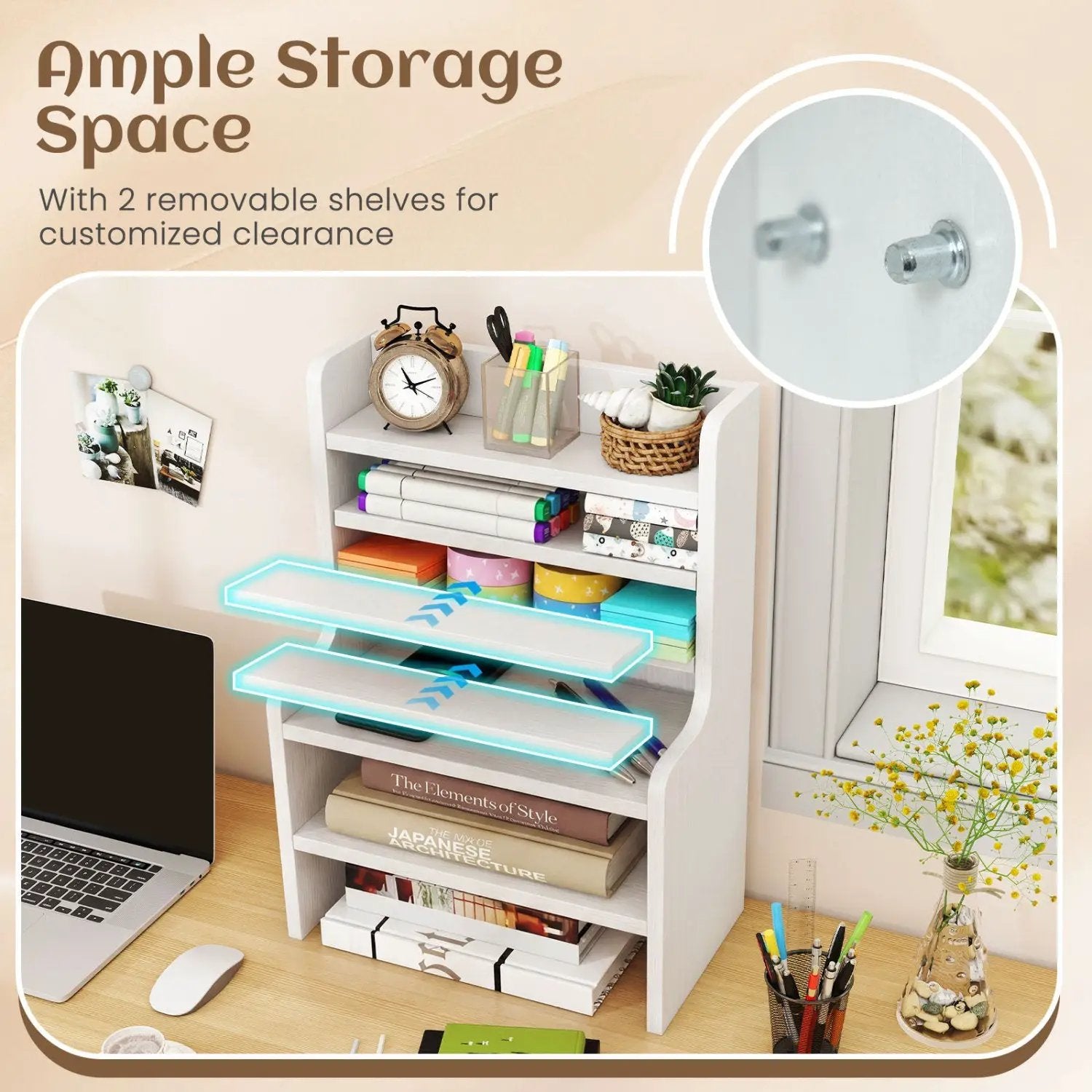 6-Tier Desktop Organizer with Removable Shelves by DirectDeals