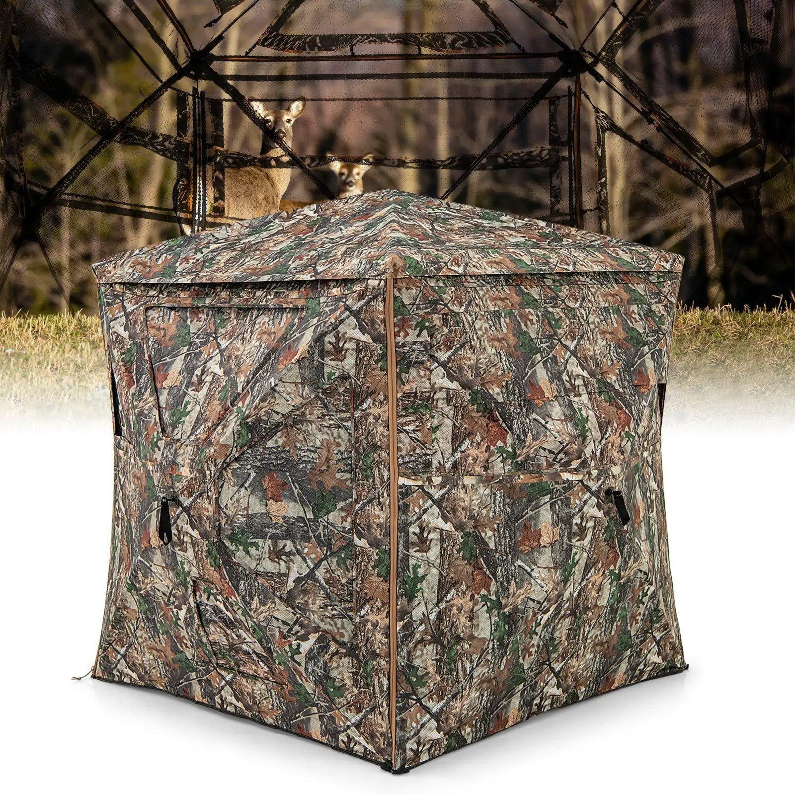 5-IN-1 Detachable Hunting Blind for 2-3 People with Skylight by DirectDeals