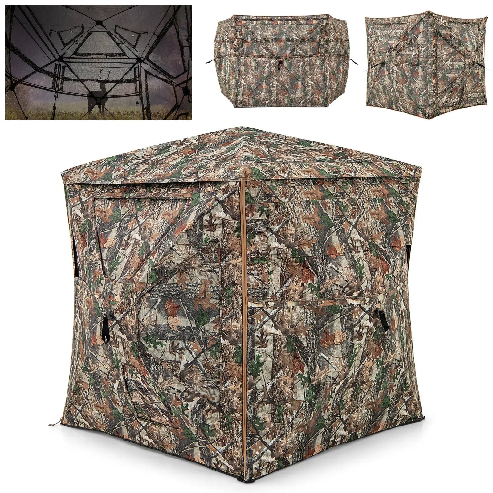 5-IN-1 Detachable Hunting Blind for 2-3 People with Skylight by DirectDeals