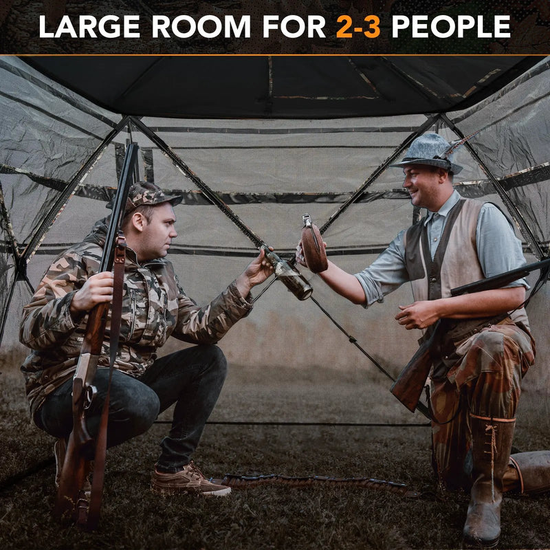 5-IN-1 Detachable Hunting Blind for 2-3 People with Skylight by DirectDeals