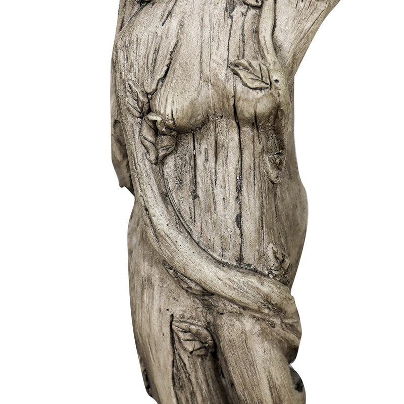Concrete Bird Bath Statue Classical Goddess 22 Inch, detail