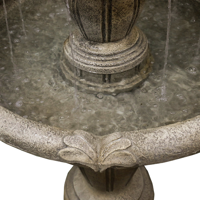 Concrete 3 Tier Water Fountain Large Estate, detail