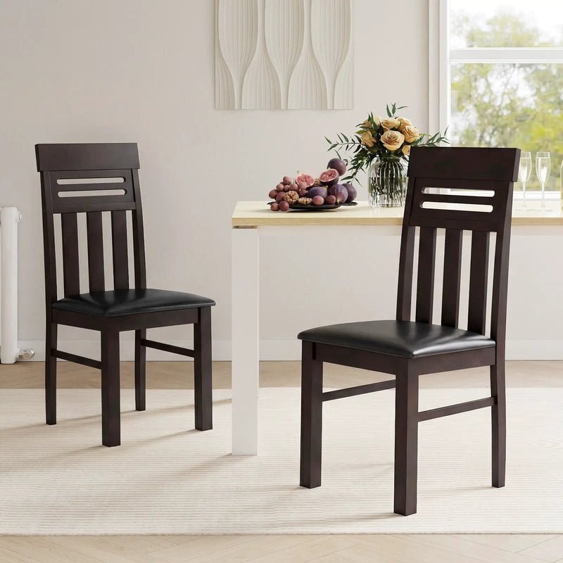 Dining Chairs High Back Dining Room Chairs Set of 2 by DirectDeals