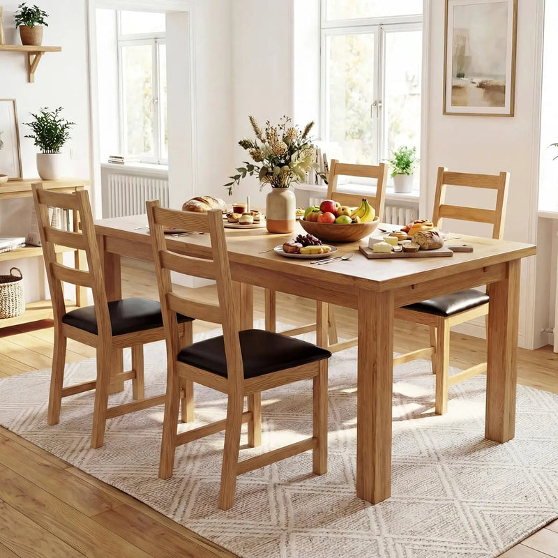 Dining Chairs Set of 2 Farmhouse Dining Room Chairs with Hollowed Backrest by DirectDeals