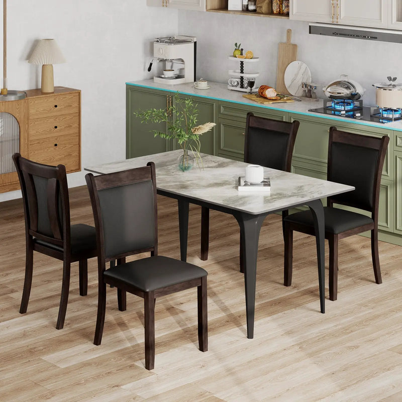 2 Pieces Living Room Furniture Set with Rubber Wood Frame by DirectDeals