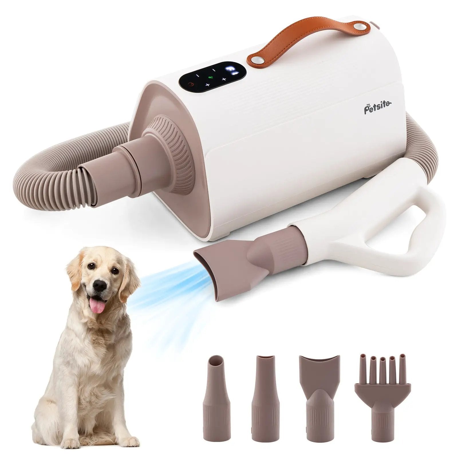 Dog Cat Hair Blower with Negative Ion Function and Adjustable Temperature by DirectDeals
