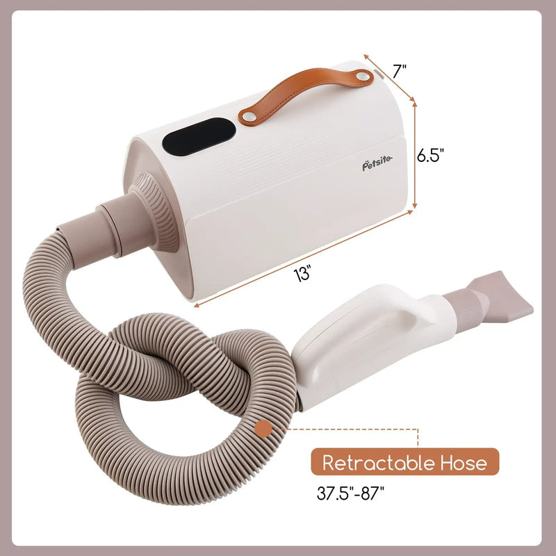 Dog Cat Hair Blower with Negative Ion Function and Adjustable Temperature by DirectDeals