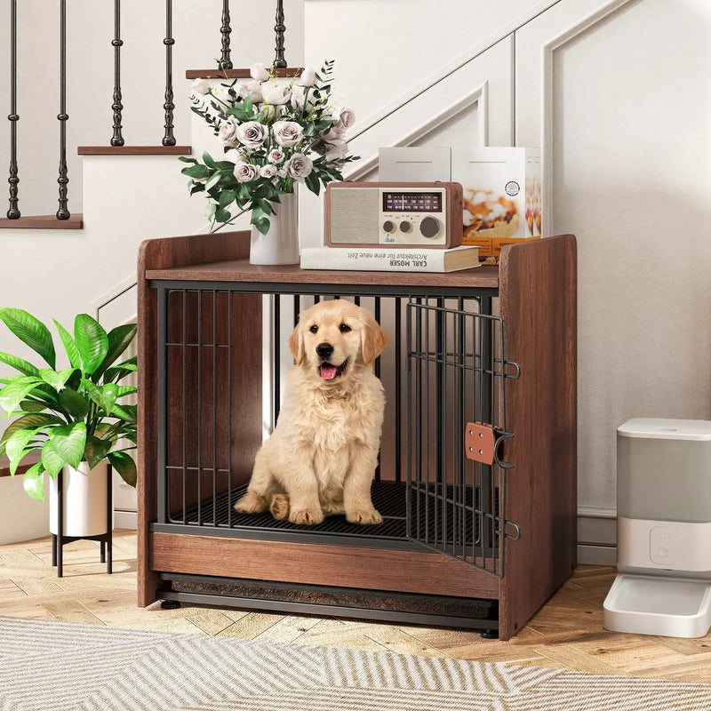 Dog Crate Indoor Dog Cage with Removable Tray and Lockable Door by DirectDeals