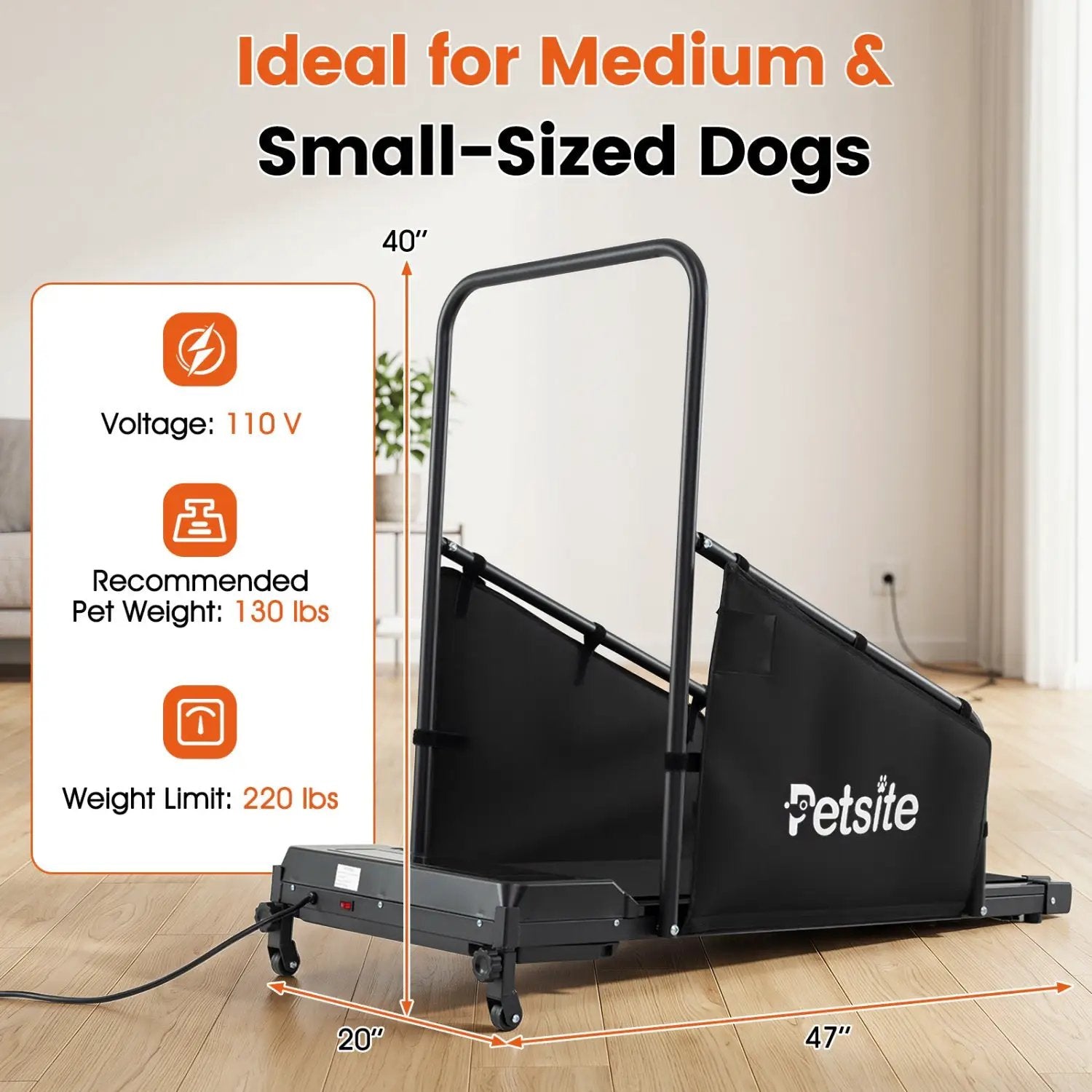 Dog Treadmill with Remote Control and LCD Display by DirectDeals