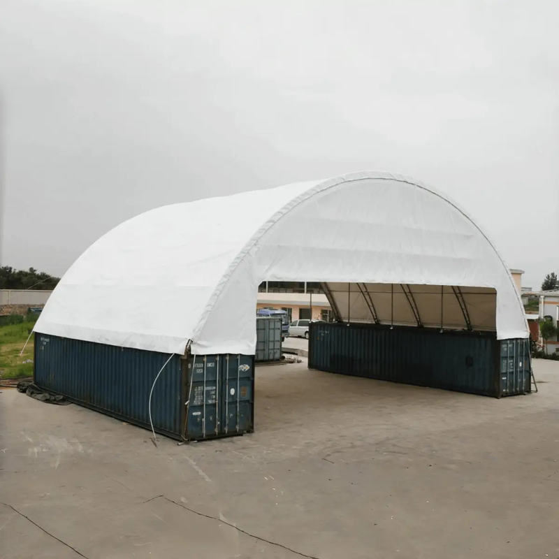 60'x40'x15' Double Truss Container Canopy Shelter by Chery Industrial
