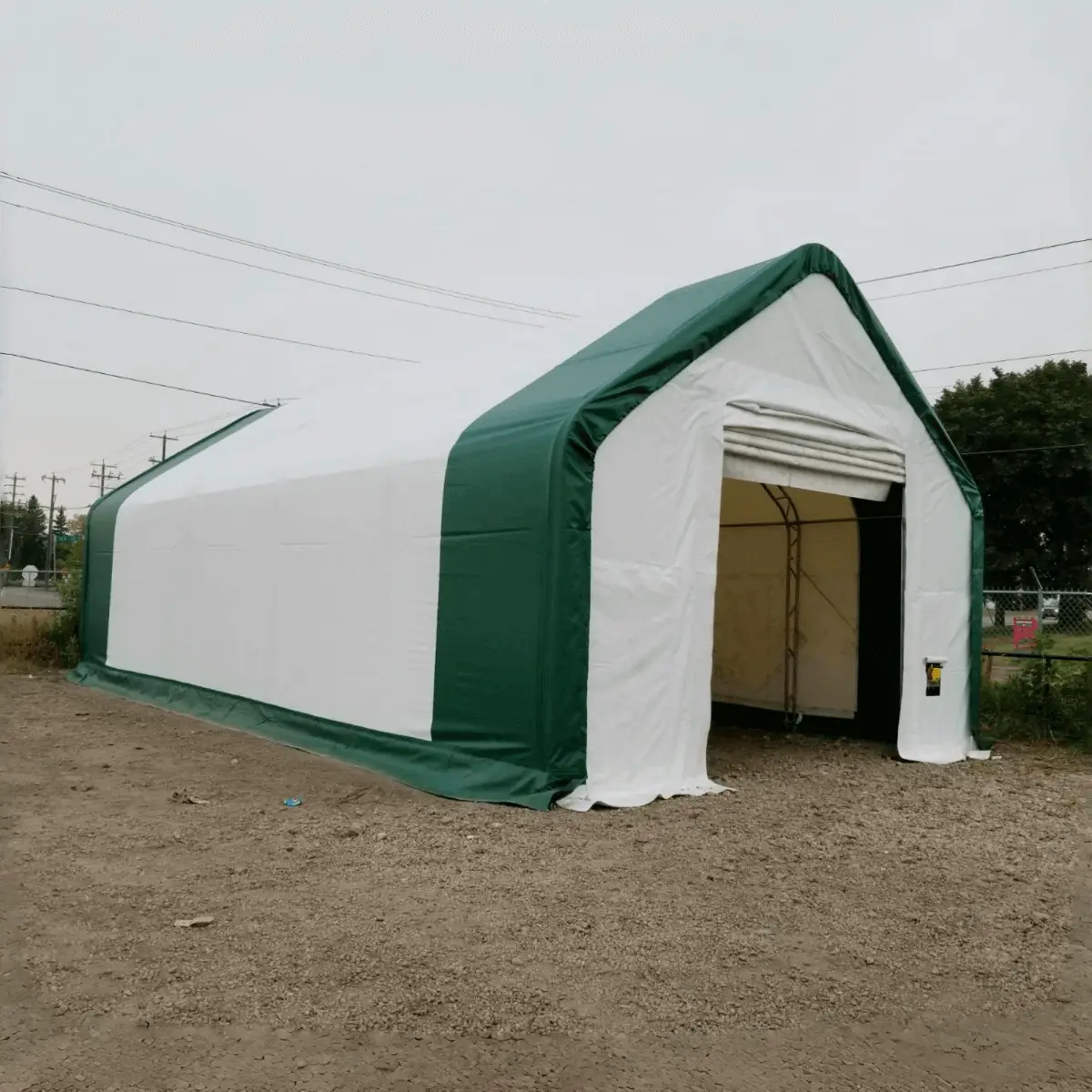 W20'xL40'xH16' Double Truss Storage Shelter by Chery Industrial