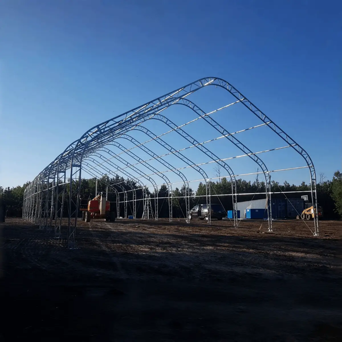 W30'xL80'xH20' Double Truss Storage Shelter by Chery Industrial