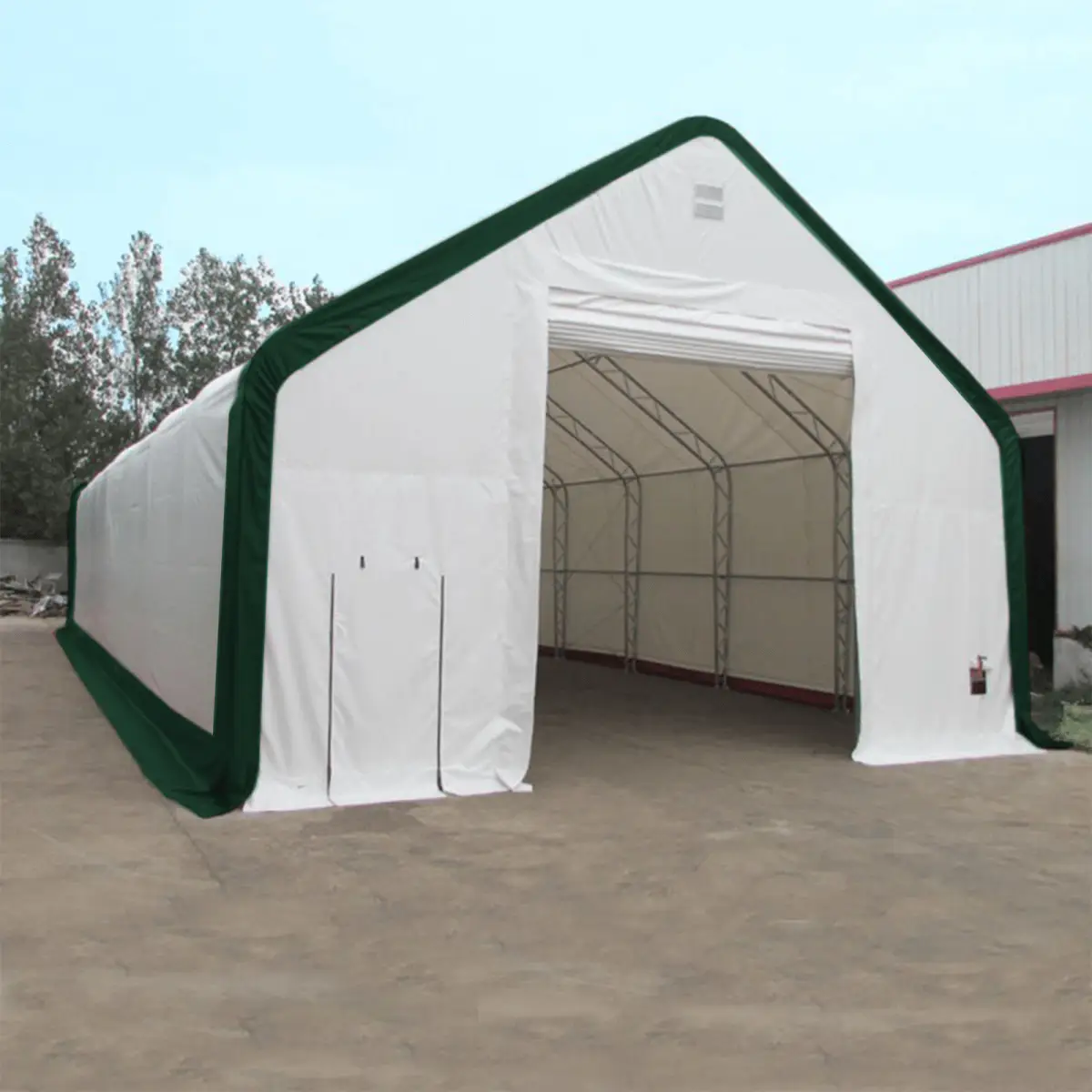 W30'xL80'xH20' Double Truss Storage Shelter by Chery Industrial