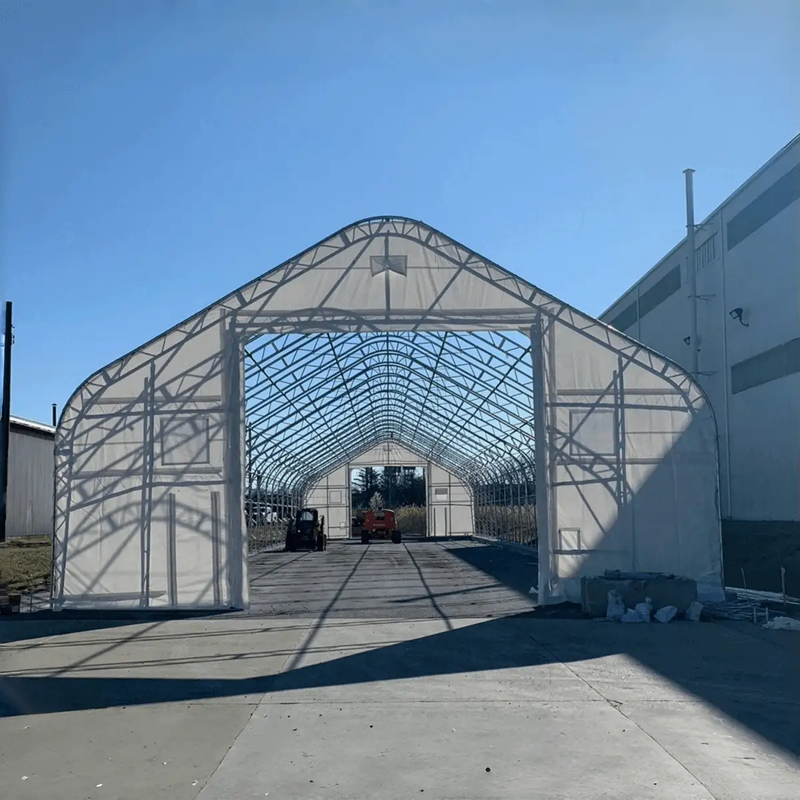 W40'xL80'xH23' Double Truss Storage Shelter by Chery Industrial