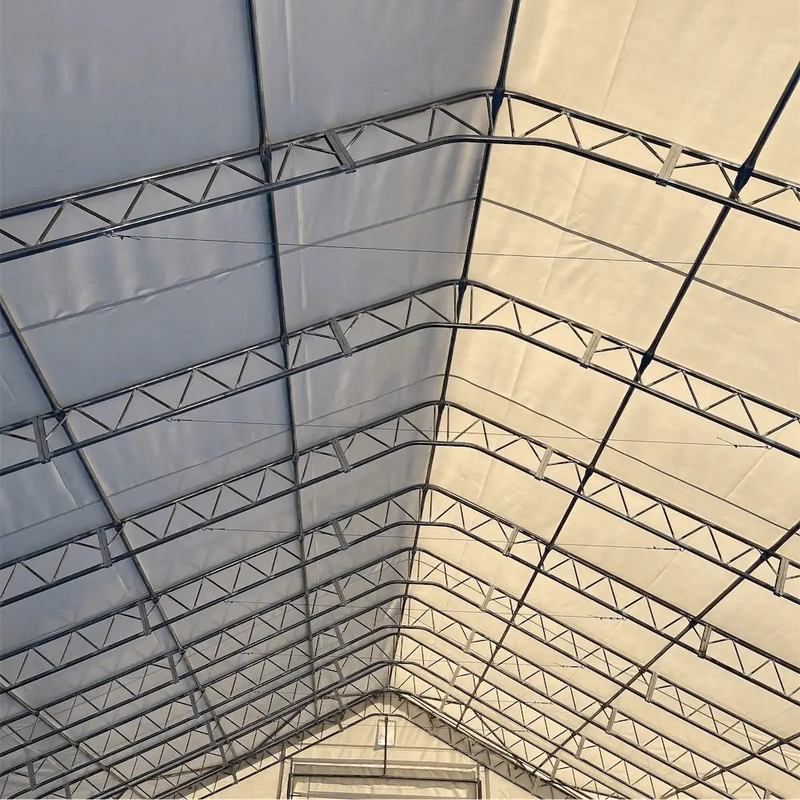 W50'xL100'xH23' Double Truss Storage Shelter by Chery Industrial