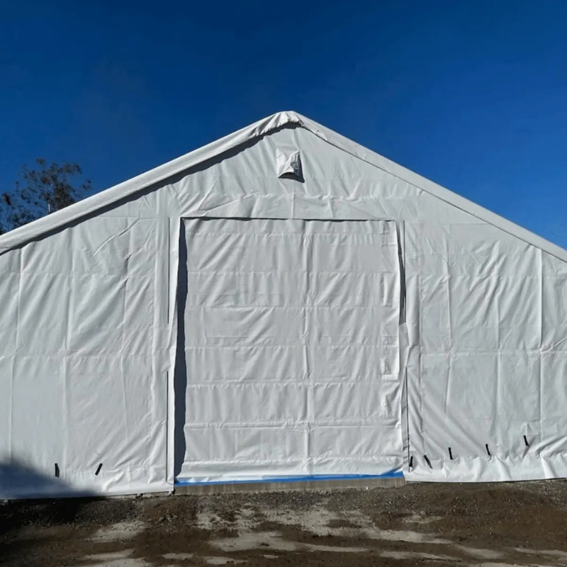 W50'xL100'xH23' Double Truss Storage Shelter by Chery Industrial