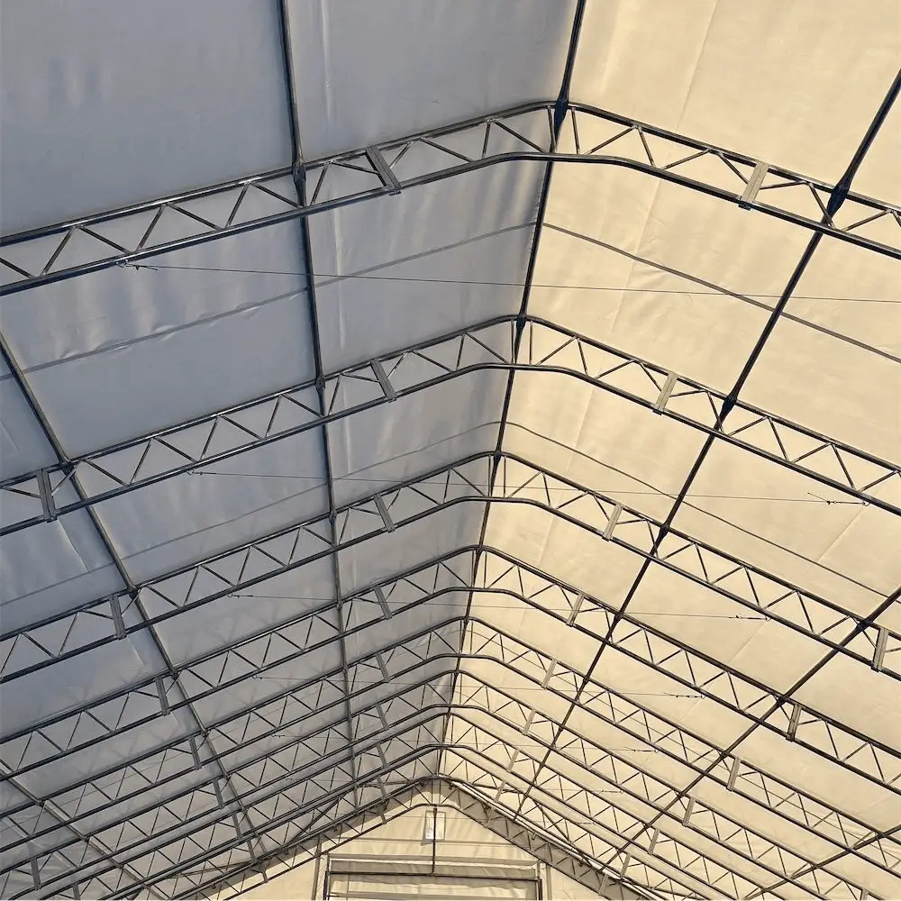 W70'xL120'xH28' Double Truss Storage Shelter by Chery Industrial