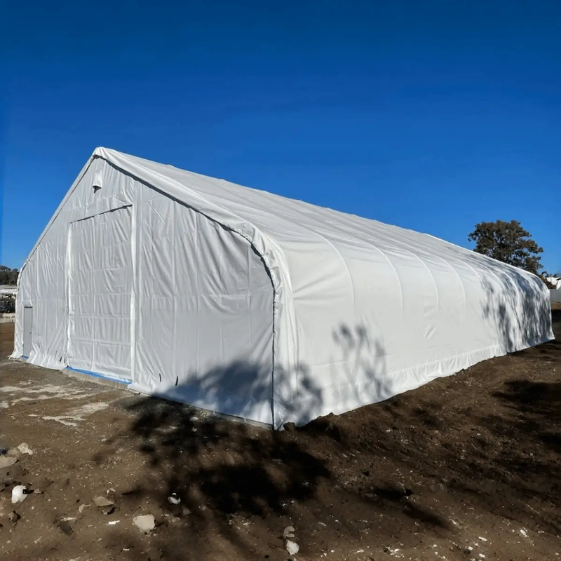 W70'xL120'xH28' Double Truss Storage Shelter by Chery Industrial