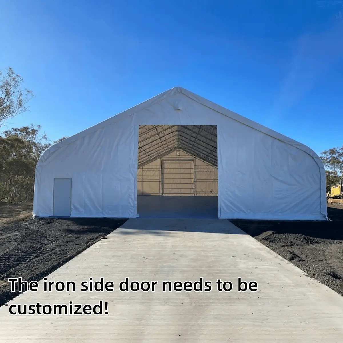 W70'xL120'xH28' Double Truss Storage Shelter by Chery Industrial