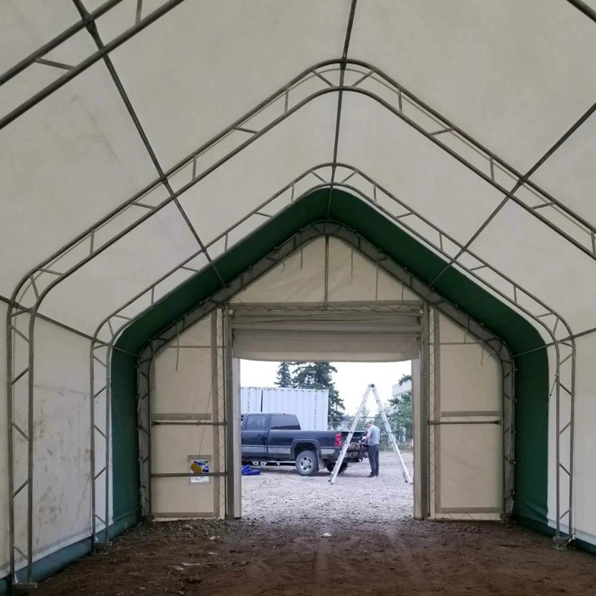 W20'xL33'xH16' Double Truss Storage Shelter by Chery Industrial