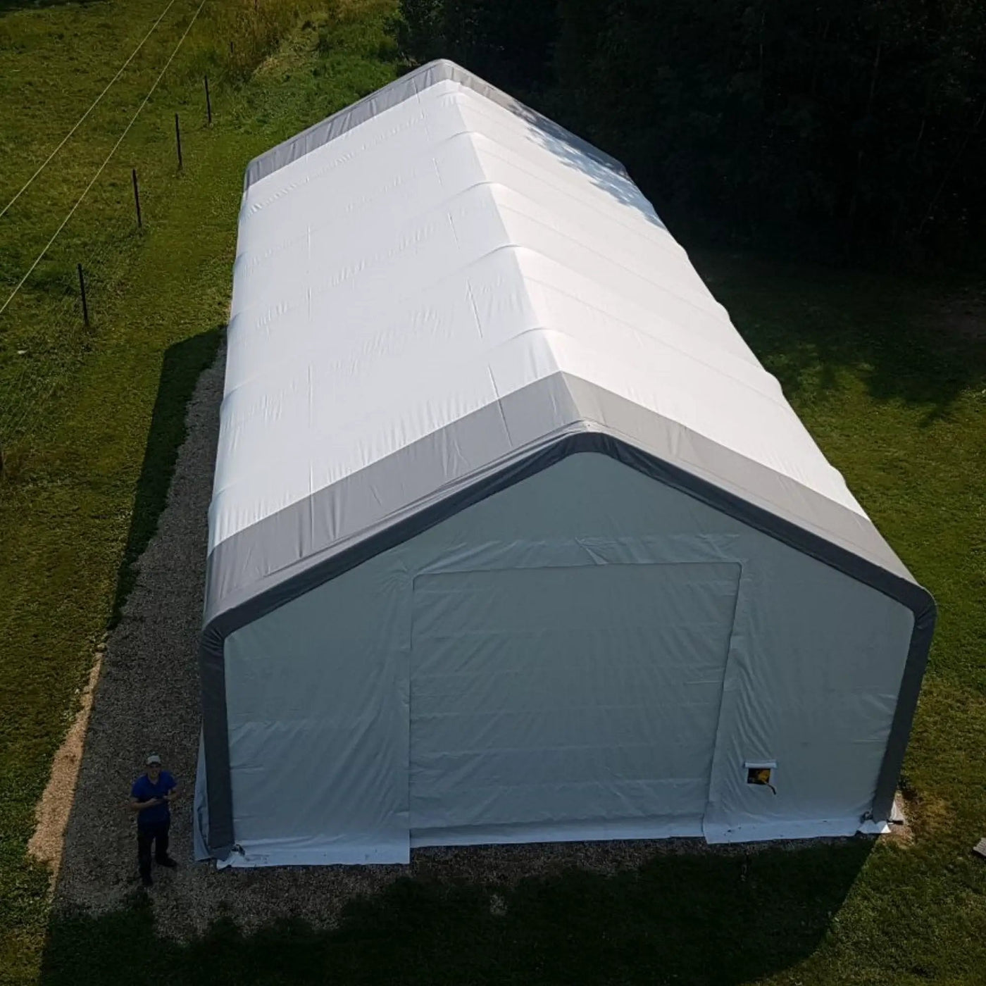 W30'xL80'xH20' Double Truss Storage Shelter by Chery Industrial
