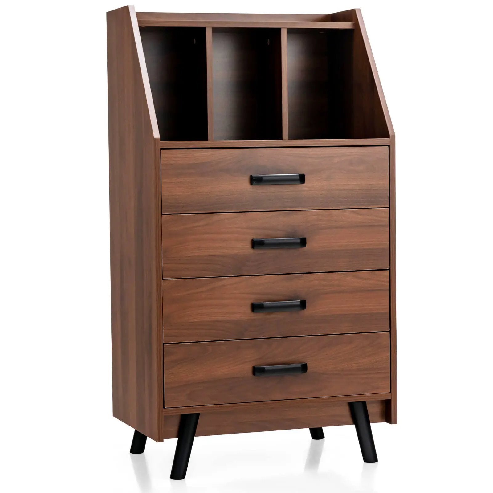 4-Drawer Dresser with 2 Anti-Tipping Kits for Bedroom by DirectDeals
