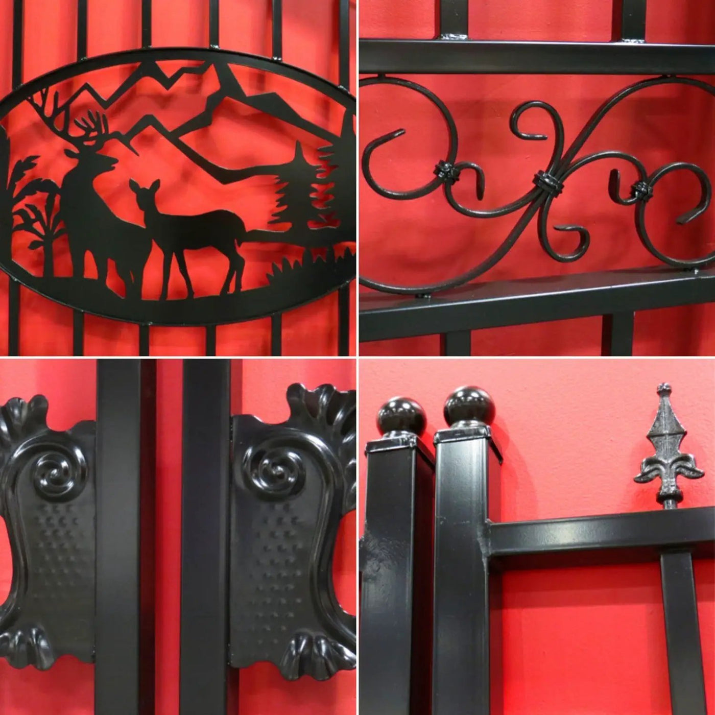 14x8 ft Steel Dual Swing Driveway Gate by Chery Industrial