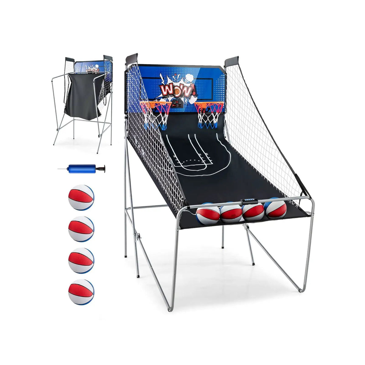 Dual Shot Basketball Arcade Game with 8 Game Modes and 4 Balls, photo 3 of 11