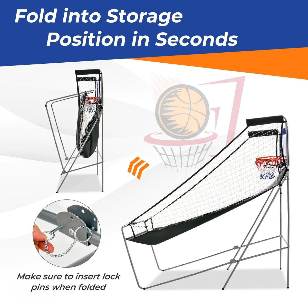 Dual Shot Basketball Arcade Game with 8 Game Modes and 4 Balls, photo 7 of 11