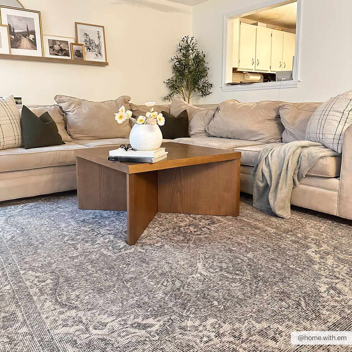 Dusty Sage Greenpoint Medallion Washable Area Rug, photo 4 of 32