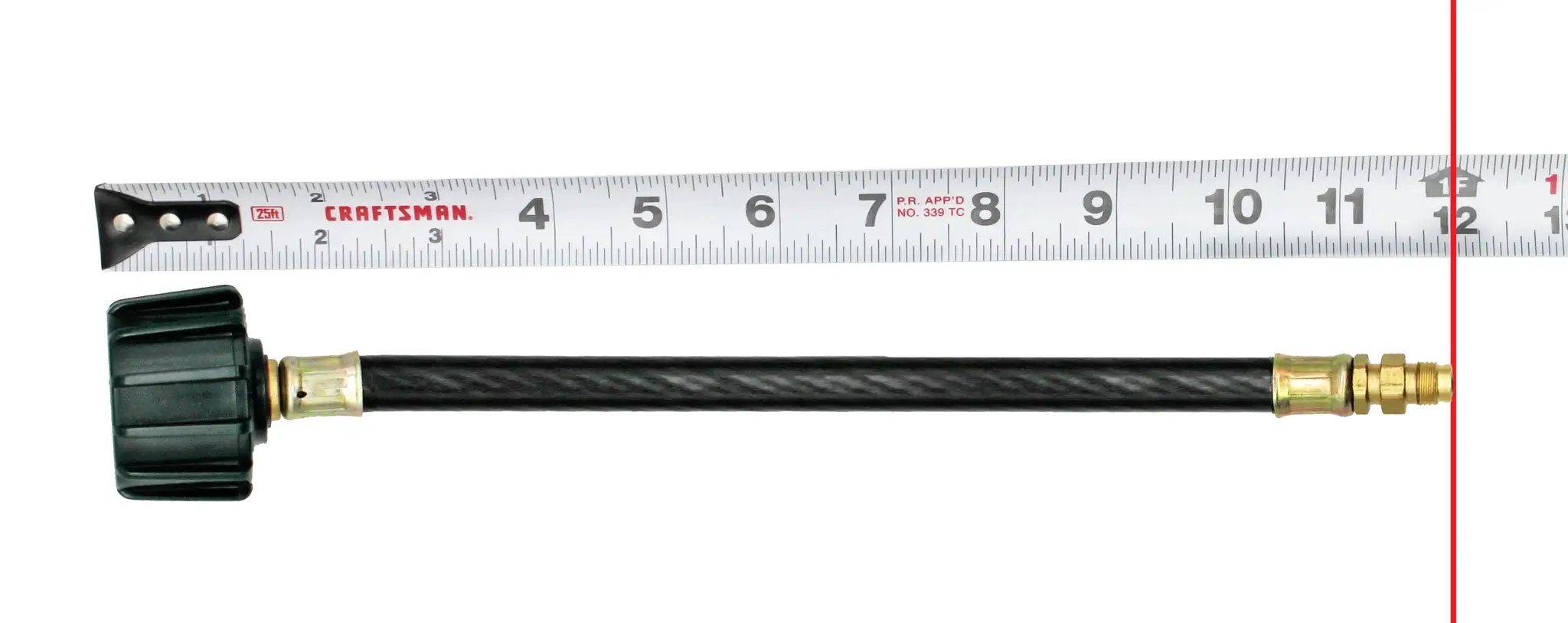 Flame King 12 Inch RV Trailer Propane Tank Pigtail Hose Connector by Flame King Products