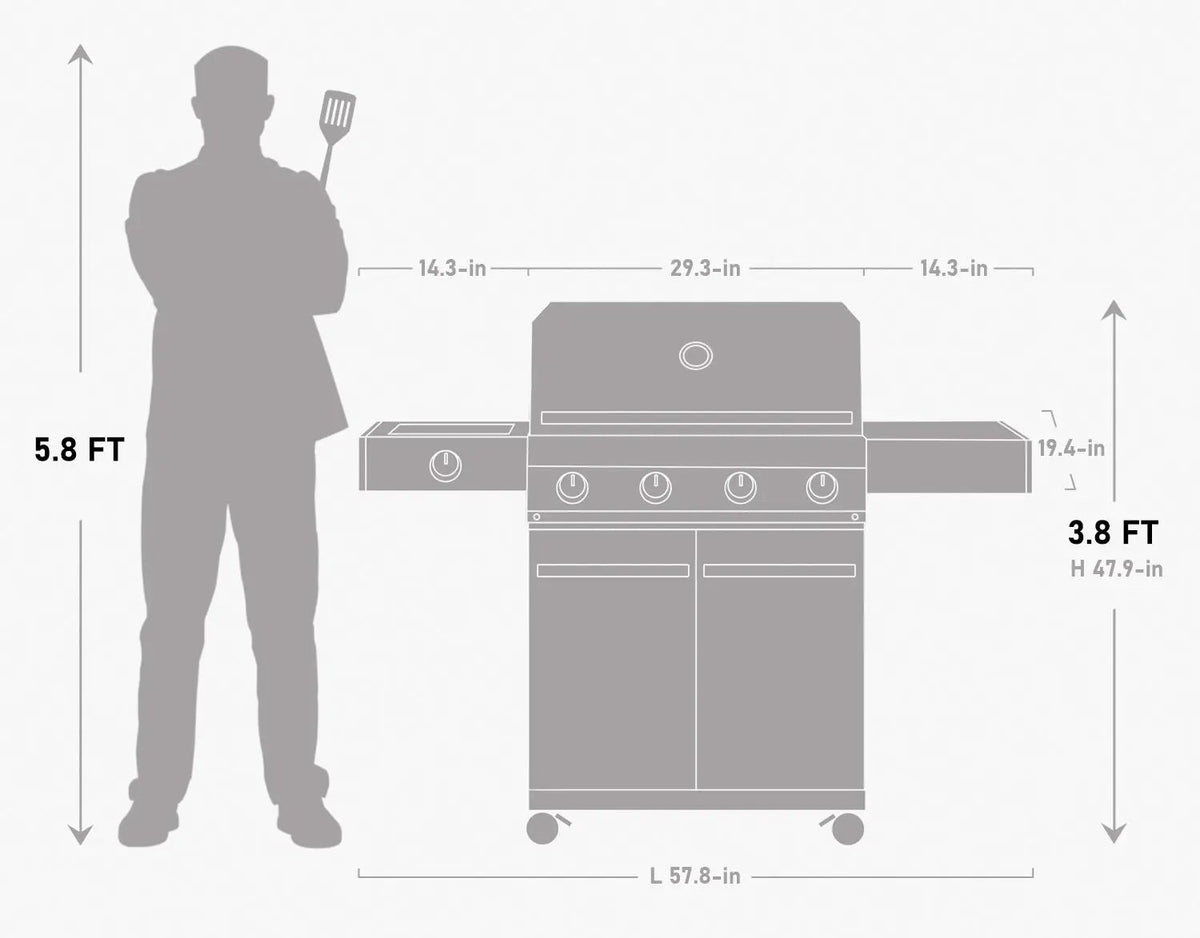 Eminence 425 | Iconic Fortified Propane Gas Grill by Monument Grills