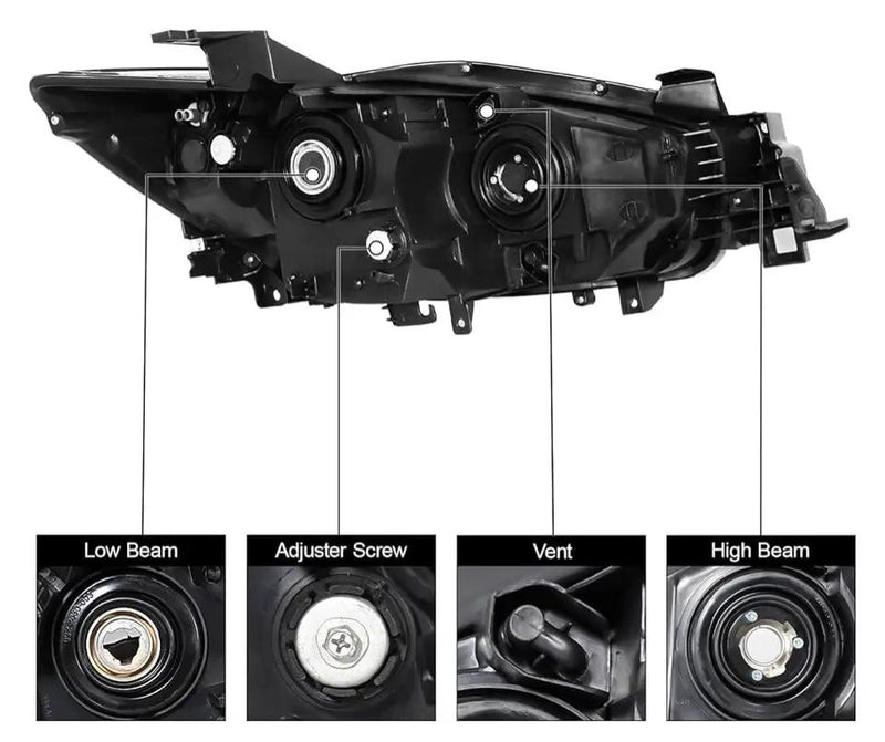 Open Box Daume Headlight Assembly Halogen Type Compatible With 2013- 2016 Mazda CX-5 2013 Mazda CX-5 2014 Mazda CX-5 2015 Mazda CX-5 2016 Mazda CX-5 H by Selzalot