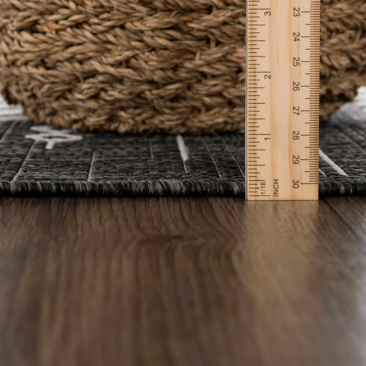 Frankville Black&White All Over Performance Outdoor Rug, photo 16 of 19