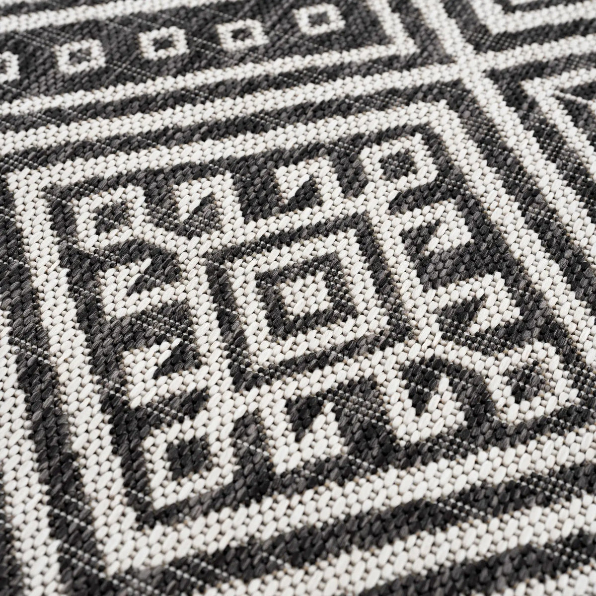Frankville Black&White All Over Performance Outdoor Rug, photo 19 of 19