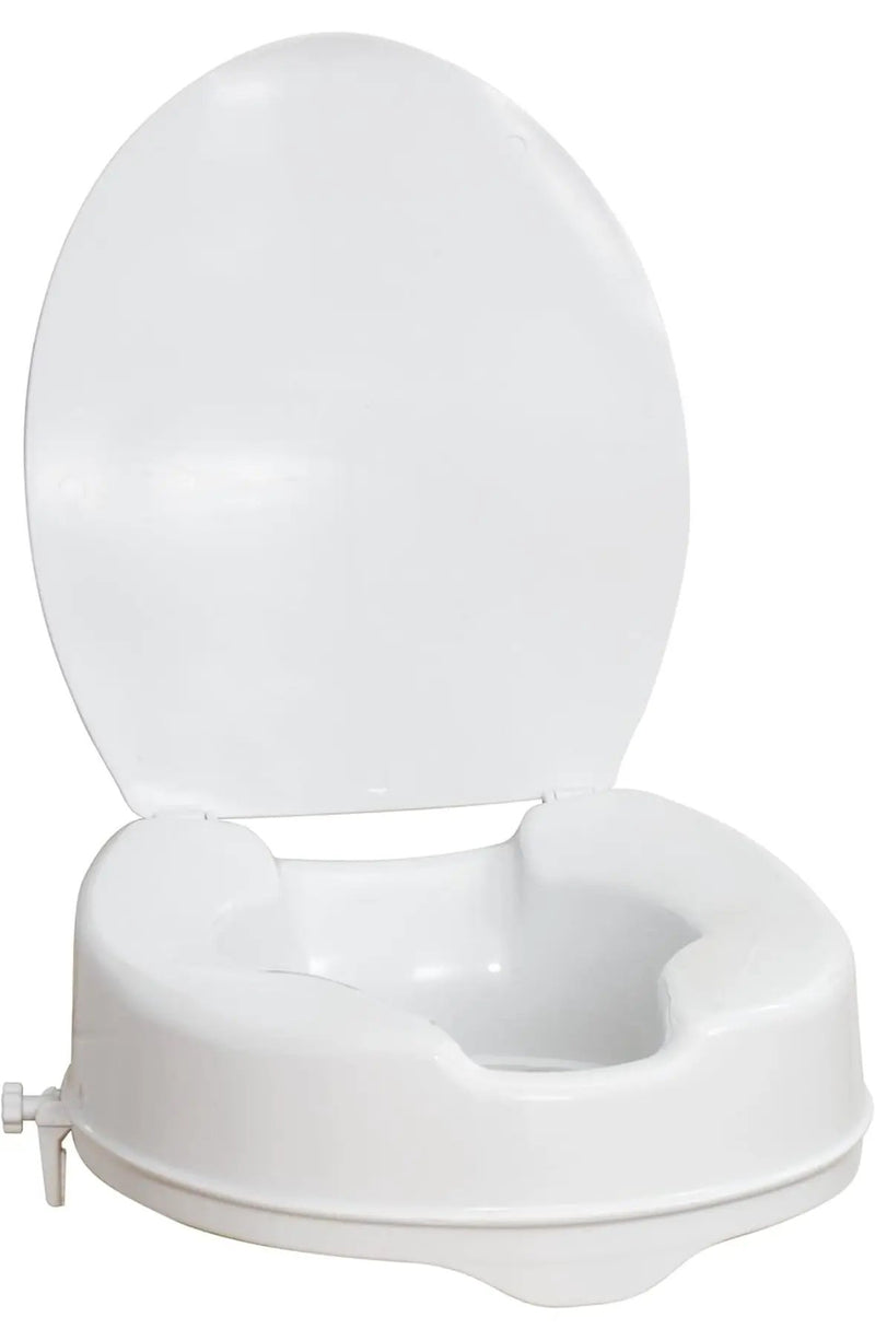 Drive Medical 770-626 AquaSense Raised Toilet Seat with Lid, Standard Seat, White by Selzalot