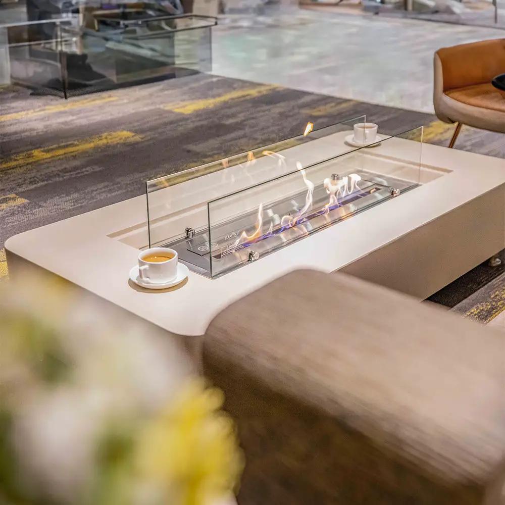 Elementi Sydney Ethanol Fire Pit 61.9 x 29.9 Inches
