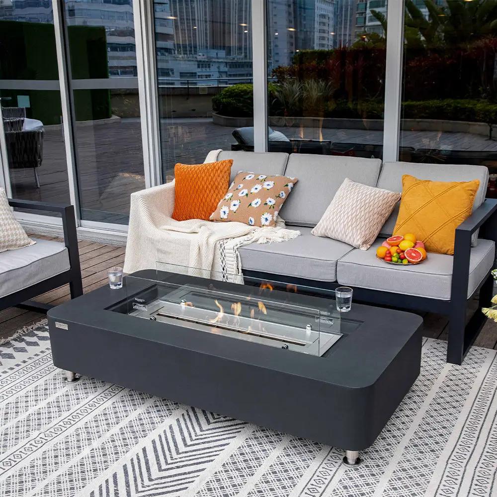 Elementi Sydney Ethanol Fire Pit 61.9 x 29.9 Inches by EnvelorHome