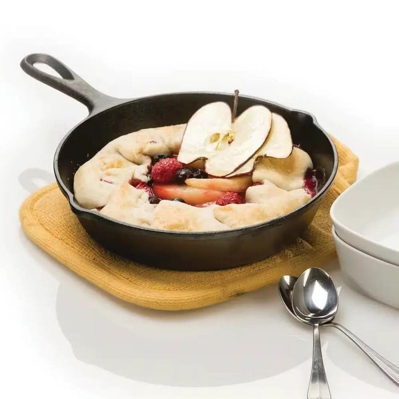 8-inch Pre-Seasoned Cast Iron Skillet Frying Pan with Pour Spouts Made in USA by HomePacific