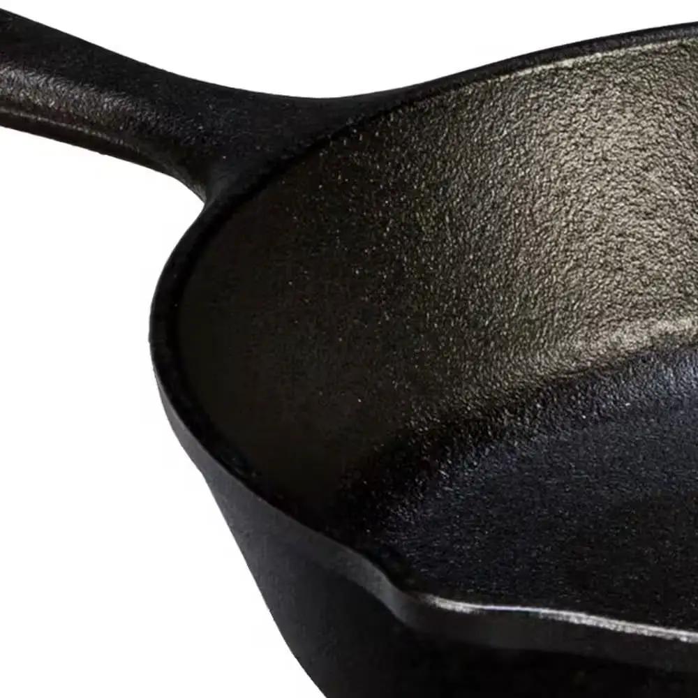 8-inch Pre-Seasoned Cast Iron Skillet Frying Pan with Pour Spouts Made in USA by HomePacific