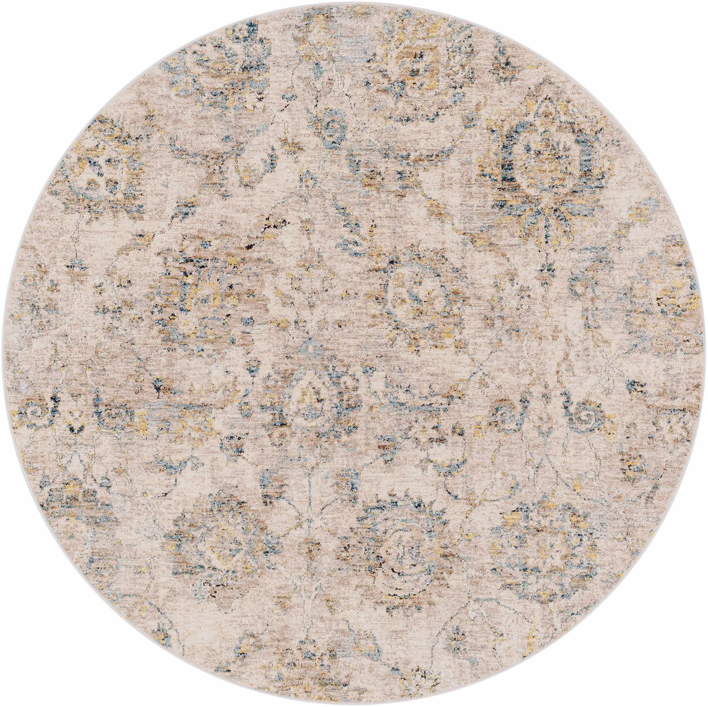 Morinville Teal Floral Rug by Boutique Rugs