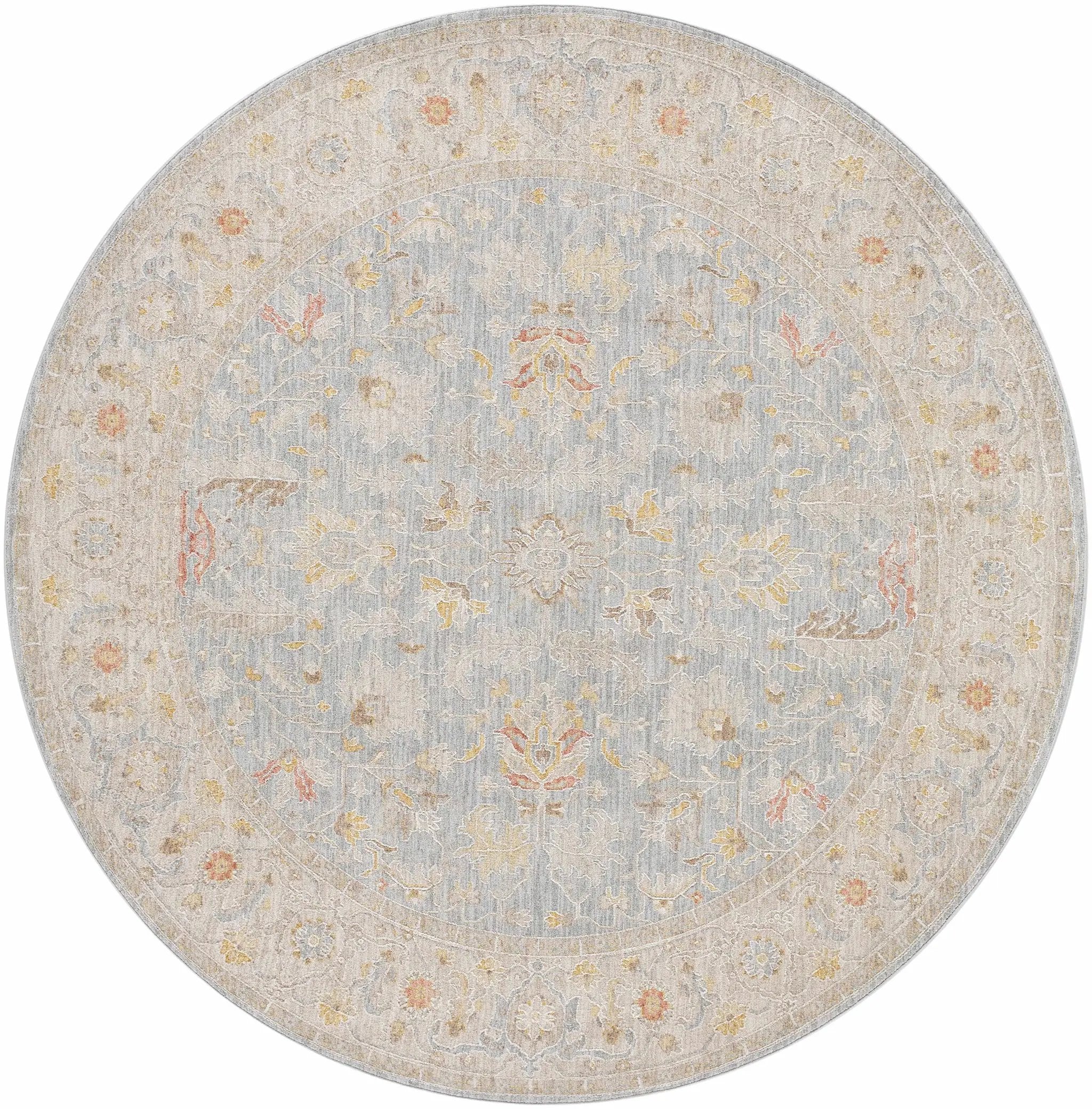 Edie Taupe Thick Luxe Oushak Rug by Boutique Rugs