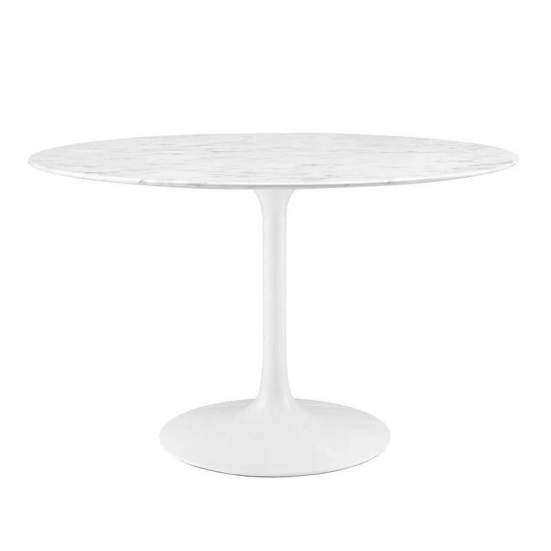 Lippa 48" Round Faux Marble Dining Table by Modway by HouseOfZazla