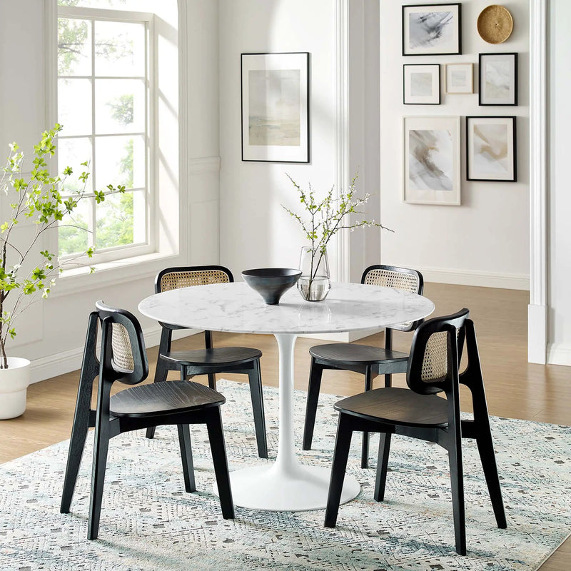 Lippa 48" Round Faux Marble Dining Table by Modway by HouseOfZazla