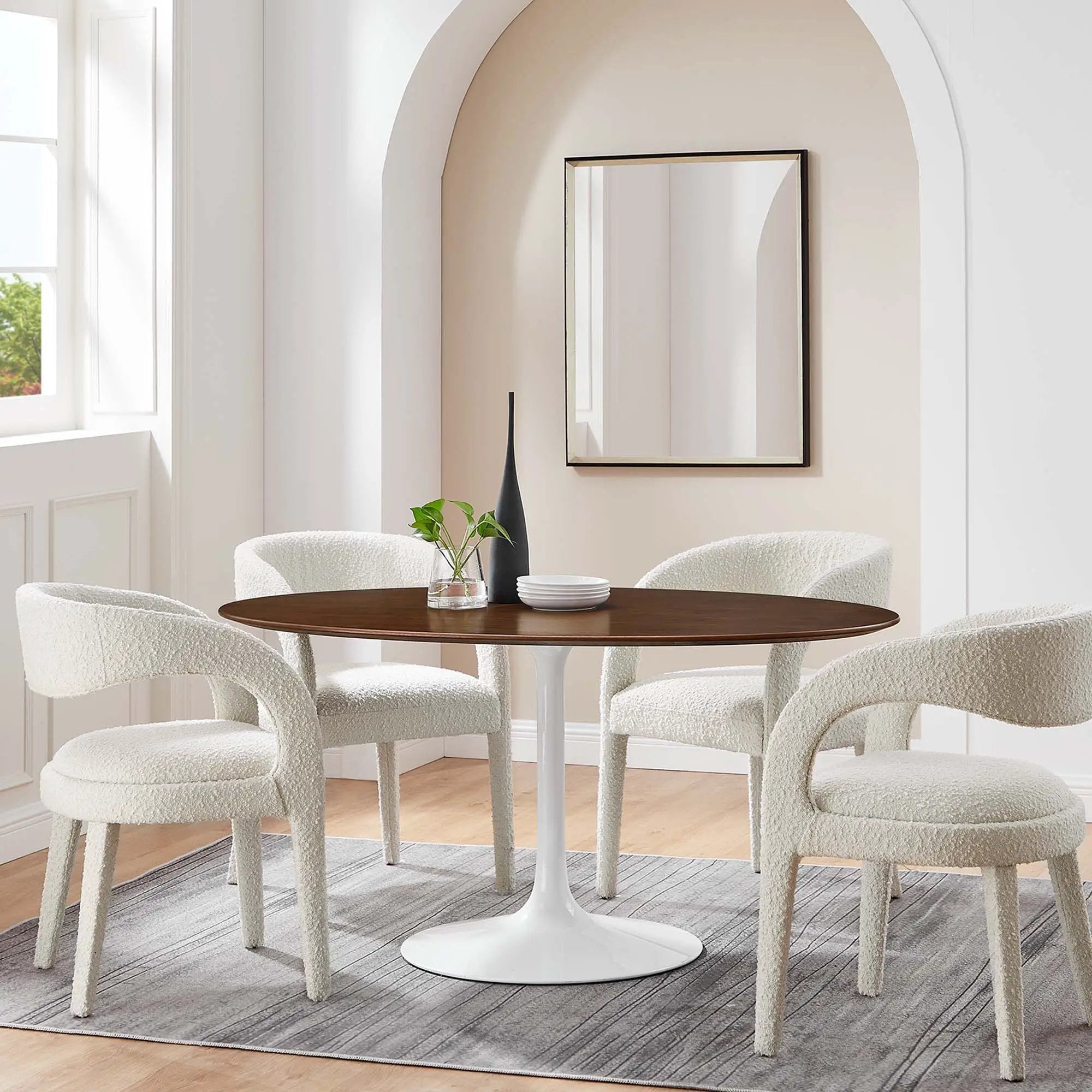 Lippa 60" Oval Wood Dining Table by Modway by HouseOfZazla