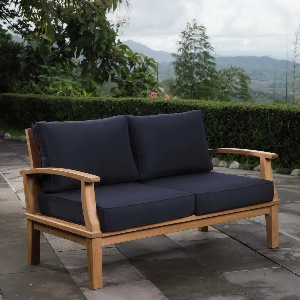 Marina Outdoor Patio Teak Loveseat by Modway by HouseOfZazla
